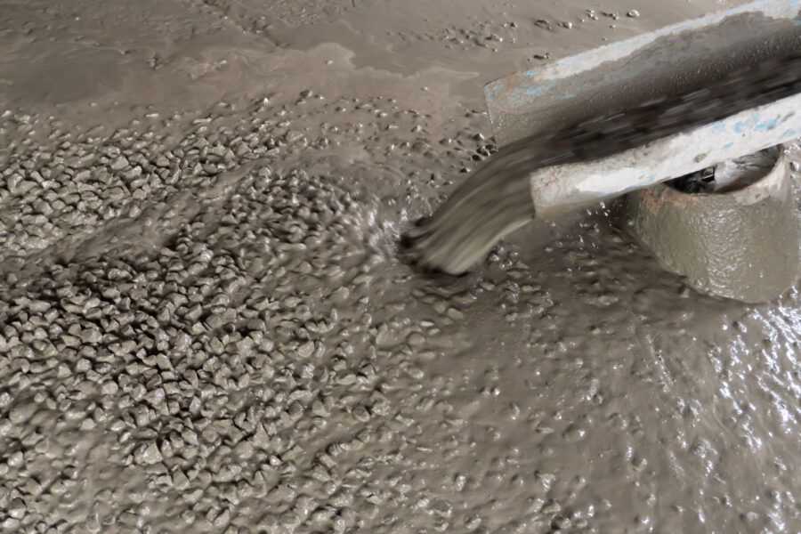 Wet Cement. ready mixed concrete for floor pouring